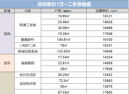 深圳买房门槛刷新低，竟然有1万+的盘了？