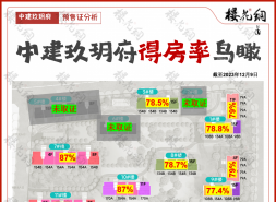 中建玖玥府得房率排行：高差11.6个百分点，最低76.4%