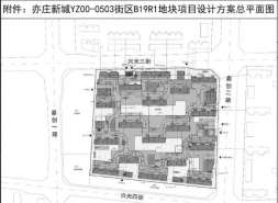华润亦庄项目住宅方案公示了，共约1400户